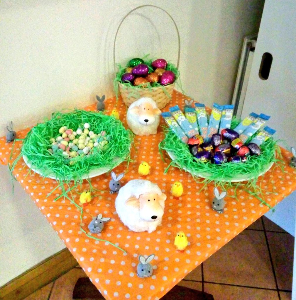 Premier Inn Putney (@piputneybridge) on Twitter photo #EasterWeekend with #TeamPutney 🐣🐣🐣🐰🐰🐰 #HappyEaster #EasterSaturday <a href="/premierinn/">Premier Inn</a> <a href="/placemadebyyou/">A Place Made By You</a> <a href="/matty_joh/">matthew johannesen</a> <a href="/VictorHeadChef/">Victor Bent</a> <a href="/vale_86_19/">Valentina Federico</a> #EasterWeekend with #TeamPutney 🐣🐣🐣🐰🐰🐰 #HappyEaster #EasterSaturday <a href="/premierinn/">Premier Inn</a> <a href="/placemadebyyou/">A Place Made By You</a> <a href="/matty_joh/">matthew johannesen</a> <a href="/VictorHeadChef/">Victor Bent</a> <a href="/vale_86_19/">Valentina Federico</a>