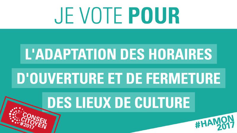 PS35Broceliande's tweet photo. #Hamon2017 #JeVotePour 
@benoithamon propose d'adapter​ les horaires d'ouverture et de fermeture des lieux de culture
#Culture https://t.co/eSvIOpxilu