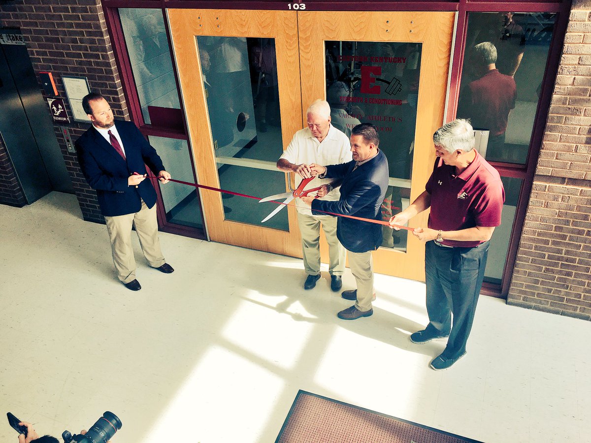 jenni_ott's tweet photo. Perfect day for Strength &amp; Conditioning Center dedication! Congrats @EKUStrength @EKUSports ! #EKUEveryDay https://t.co/0cq5MVJ62l
