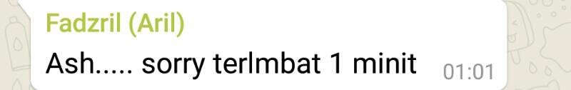 mashie154's tweet image. &quot;Sorry terlambat 1 minit.&quot;

I never knew midnight was at 1:00. #timezoneproblems