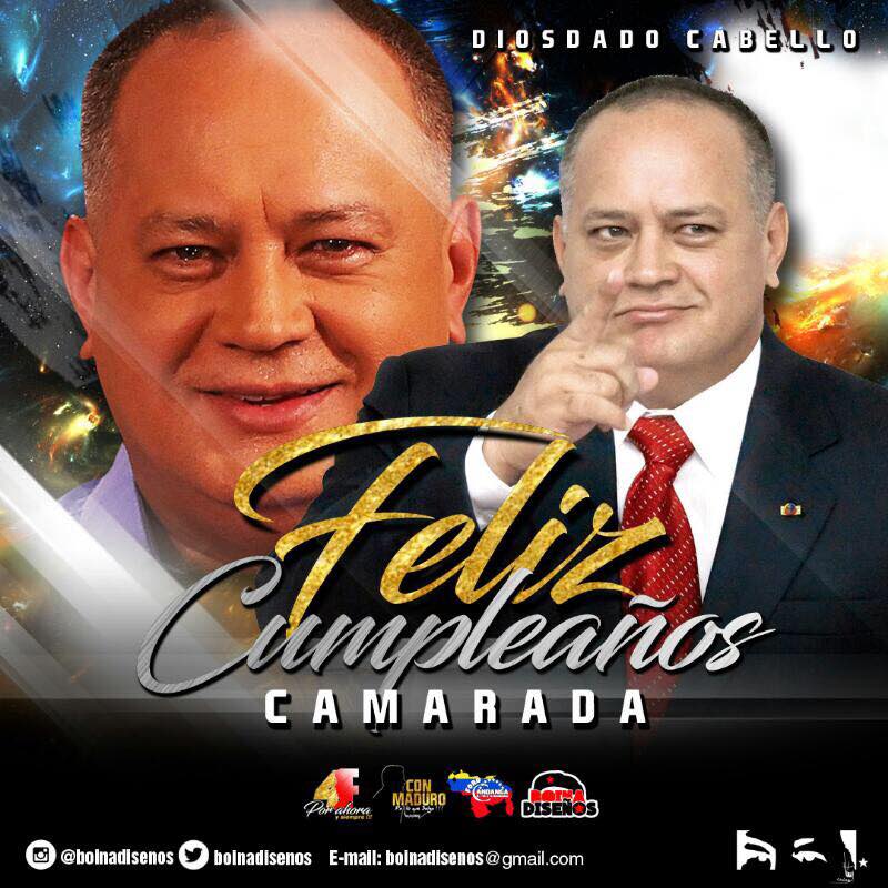 Hector Correa (@hctorcorrea1) on Twitter photo #FelizCumpleañosDiosdado, <a href="/dcabellor/">Diosdado Cabello R</a> hombre incondicional para la revolución y el pueblo. <a href="/ConElMazoDando/">Con el Mazo Dando</a> #FelizCumpleañosDiosdado, <a href="/dcabellor/">Diosdado Cabello R</a> hombre incondicional para la revolución y el pueblo. <a href="/ConElMazoDando/">Con el Mazo Dando</a>