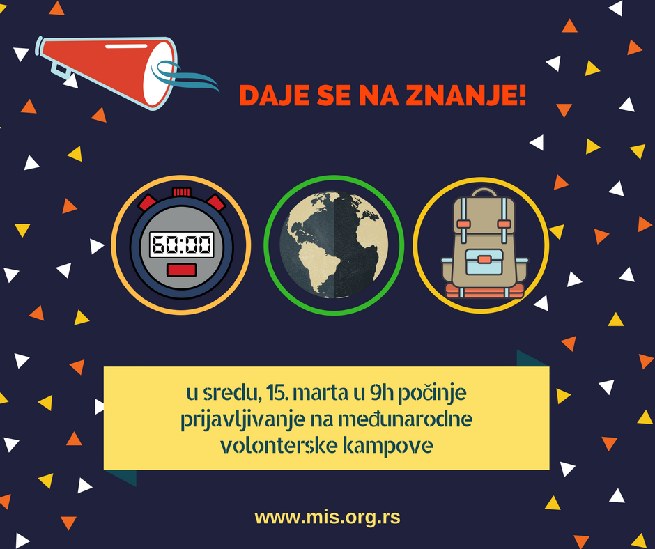 MediaTimRS's tweet photo. Proveri najnovije #kampovi u #Kragujevac #volontiranje #drusto #zabava #iskustvo
https://t.co/jNWrjGwfdN https://t.co/9iu6G6UCUP