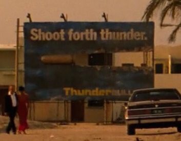 HalseyUpdates's tweet photo. Halsey's HFK billboard near Coachella is very similar to one in Romeo + Juliet https://t.co/uX0PsK44NV