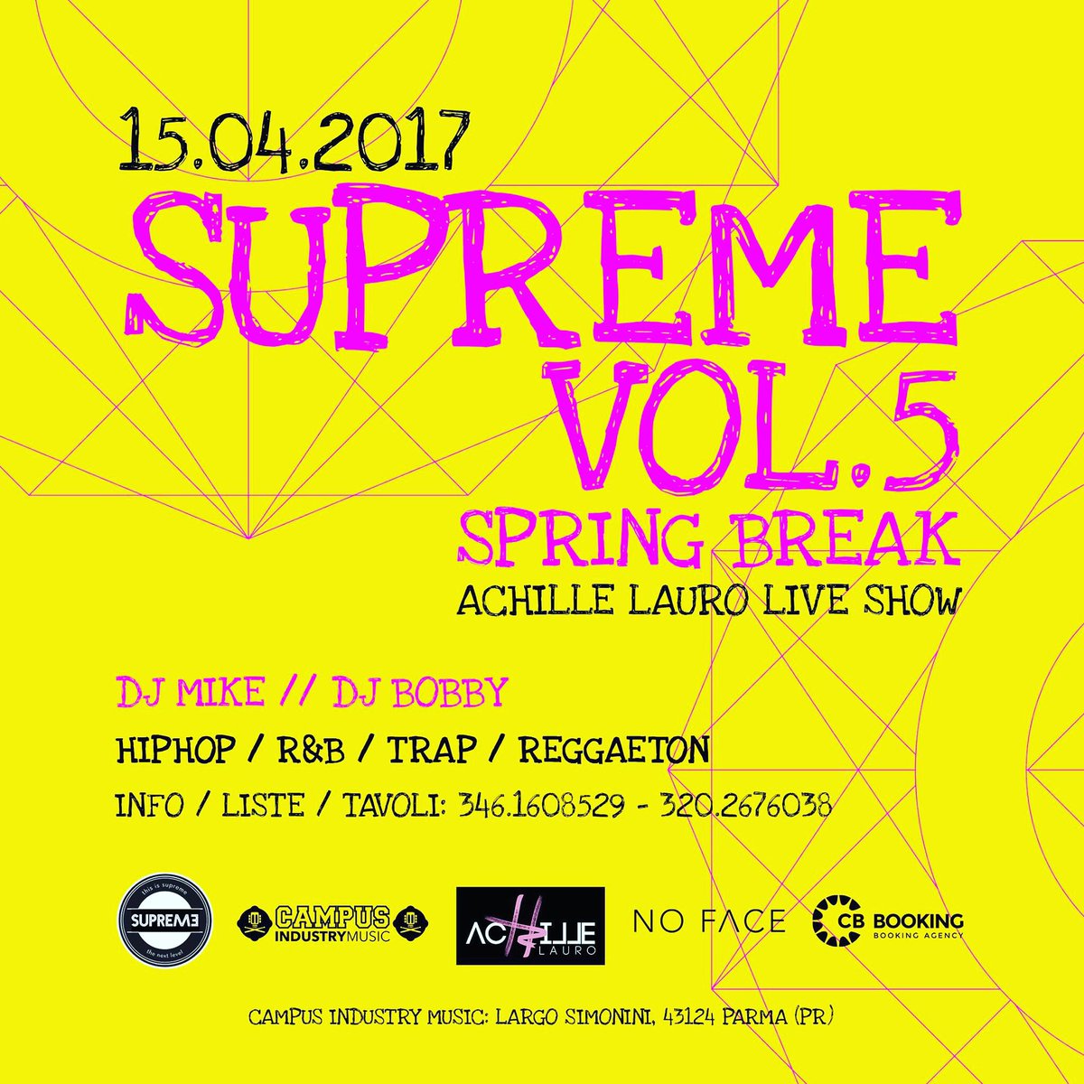 dimitrimazzoni's tweet photo. #supremevol5 #springbreak #achillelauro #liveshow #hiphoplife #supremestaff #supremeevents sabato 15 aprile 2017 https://t.co/rnfvAYBmLM