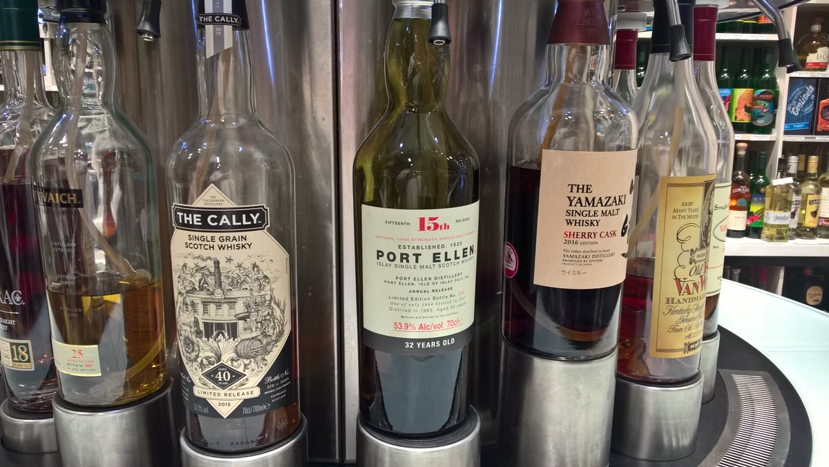 At our Enomatic now on tasting: <a href="/PortEllenWhisky/">Port Ellen Whisky</a>  #YamazakiSherryCask The Cally 40 YO  #VanWinkleRye  and many other rare whiskies!