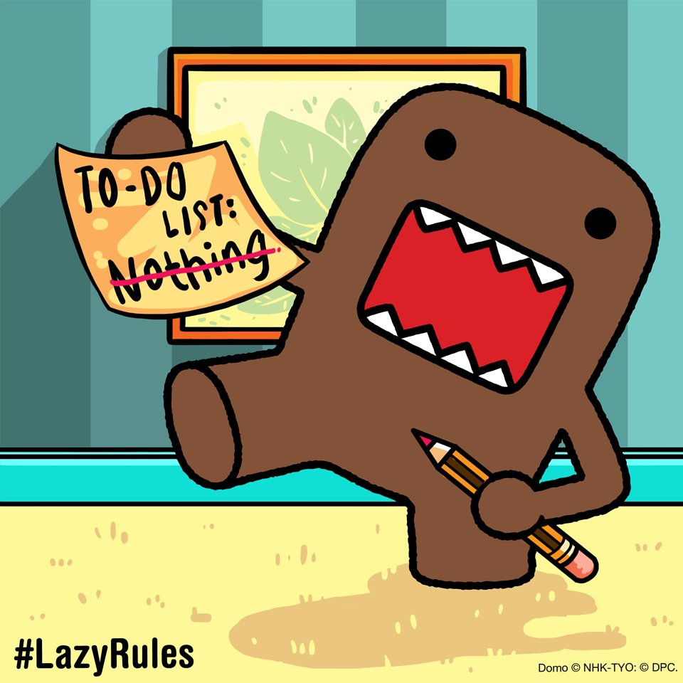 Domo's tweet photo. Domo’s favorite type of day #timetobelazy https://t.co/k8auRzNAr0