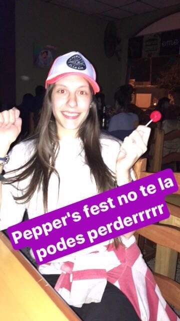 PeppersSuarez's tweet photo. Hoy todos a la #PeppersFest 
Ya tenes tu anticipada??
Búscala x Andiamo desde las 19 hs!! https://t.co/EWjWCE7zlA