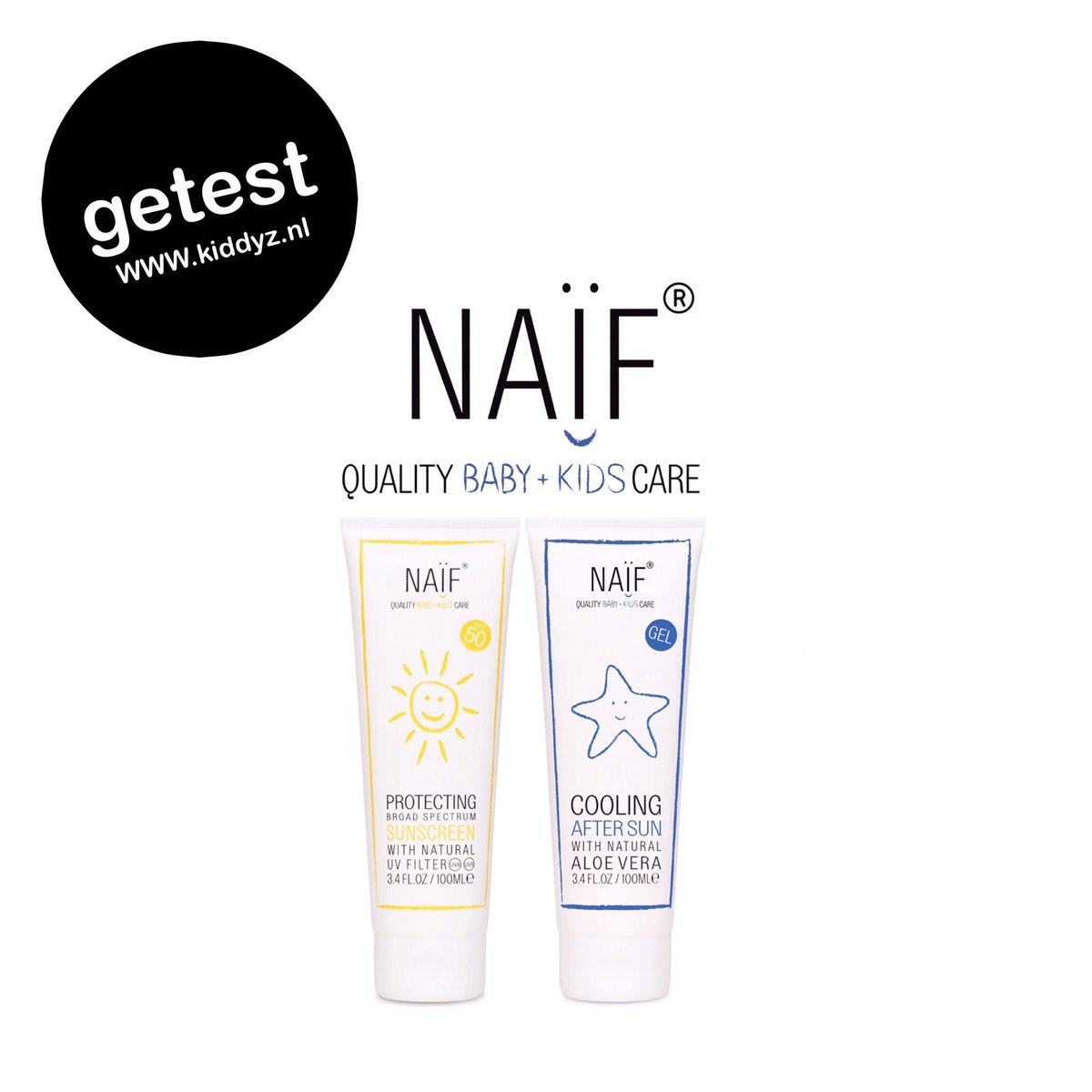 • G E T E S T • 
Kiddyz test deze keer de NAÏF Zonnebrandcrème en After Sun... kiddyz.nl/getest/naïf-zo…