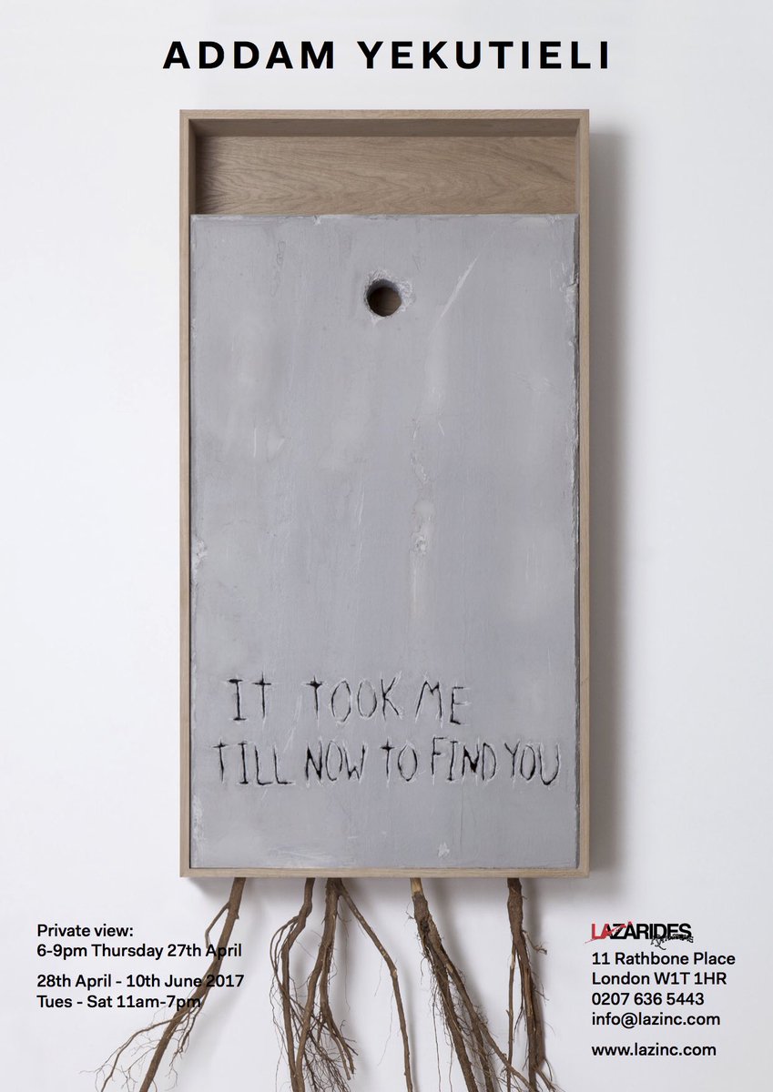 Happy to announce the opening of my upcoming solo exhibition, 'It Took Me Till Now To Find You' at <a href="/Lazinc_/">Lazinc</a> on April 27th: