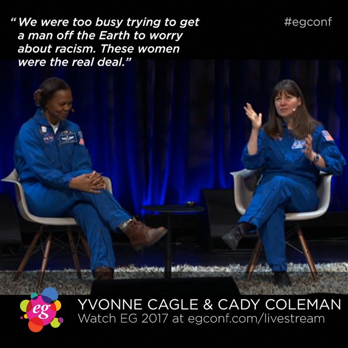Astronettes, Yvonne Cagle &amp; @astro @Astro_Cady share their experiences from @NASA &amp; the pioneering work<a class="tags" target="_blank" title="On Twitter" href="/?out=eyJ0eXAiOiJKV1QiLCJhbGciOiJIUzUxMiJ9.eyJpYXQiOjE3MjU3OTI5MDAsImlzcyI6InR3cG9ybnN0YXJzLmNvbSIsIm5iZiI6MTcyNTc5MjkwMCwiZXhwIjoxNzU3MzI4OTAwLCJyZWRpcmVjdF91cmwiOiJodHRwczovL3R3aXR0ZXIuY29tL2FzdHJvIn0.IpPC0cu0O9a8Eaf64x6kmJLIquYeRyovcyOkEwds_scmHP73VzqC3ovdgOYpNdvWWr7sYHEDz_LpTxbqDT9aag">@astro</a><a class="tags" target="_blank" title="On Twitter" href="/?out=eyJ0eXAiOiJKV1QiLCJhbGciOiJIUzUxMiJ9.eyJpYXQiOjE3MjU3OTI5MDAsImlzcyI6InR3cG9ybnN0YXJzLmNvbSIsIm5iZiI6MTcyNTc5MjkwMCwiZXhwIjoxNzU3MzI4OTAwLCJyZWRpcmVjdF91cmwiOiJodHRwczovL3R3aXR0ZXIuY29tL0FzdHJvX0NhZHkifQ.hKjM8gZa6LuM4xkR2qHS6mHunp_wZr874nG90rQIGZ_idXDe9vZoKkHL9GU7o_sJ6Y1E3rYD6ODJZ7UWNkOtoA">@Astro_Cady</a><a href="/tag/egconf"class="tags"><span>#egconf</span></a>