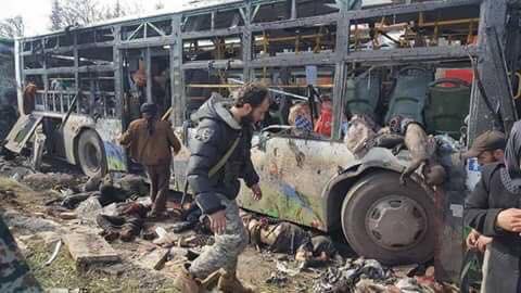SargonHadaya's tweet photo. .@realDonaldTrump what do u think about #Kafria &amp; #Foua ?? More than 100 civilians were killed most of them  children https://t.co/xJqxPfKjPY