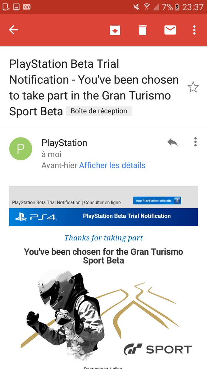 NeedForSpeed_FR's tweet photo. @gouaig @PlayStationFR Vérifie bien tes mails, sa ressemble à ça : https://t.co/qw9l1wTUAS