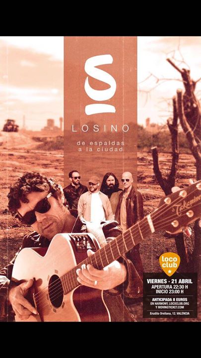 ValenciaLiveM's tweet photo. ¡Puedes conseguir tu entrada para Losino y Kill Your Cookies este 21 de abril!. Toda la info del concierto en https://t.co/YloJRgTVYf https://t.co/ywWfgy0kV4