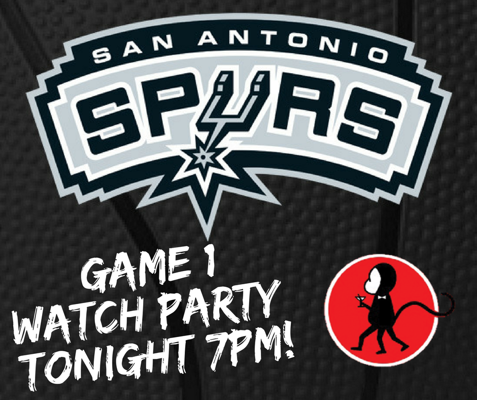 3LeggedMonkeySA's tweet photo. Game 1 Spurs vs Grizzlies Watch Party tonight @ #TheThreeLeggedMonkey! πππΊπ΅ https://t.co/eaugRETU16