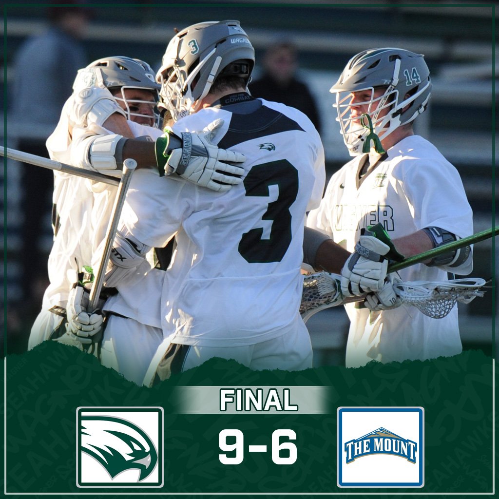 SEAHAWKS WIN! An exciting 9-6 victory over Mount St. Mary's gives <a href="/WagnerLacrosse/">Wagner Men's Lacrosse</a> its first NEC victory of the year!