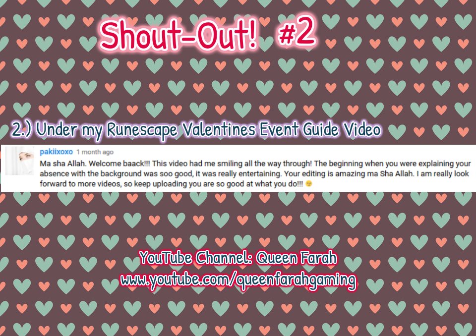 1QueenFarah's tweet photo. #shoutouts for comments under my #YouTube #Videos !! #shoutout #shoutouter #shout #ShoutoutSunday #youtuber #gamer #art #diy #spreadlove https://t.co/1omoydHm6a