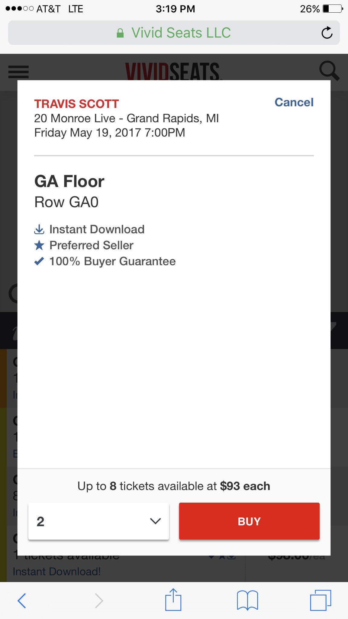 Hey happy birthday. I\m buying you Travis Scott tickets   
