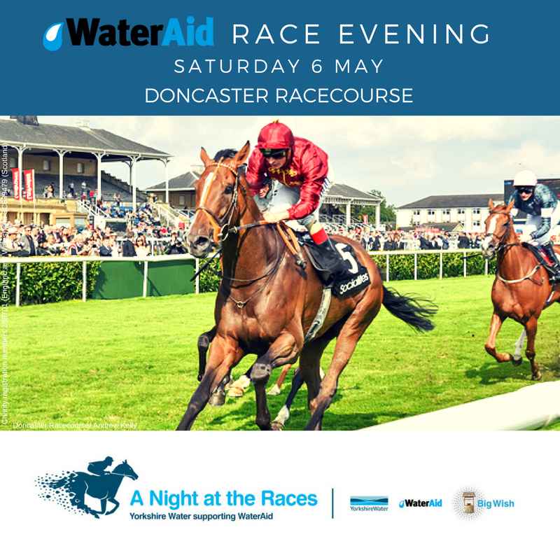 YorkshireWater's tweet photo. Enjoy an evening at @DoncasterRaces &amp; support @WaterAidUK at the same time! 241 on tickets with code WATER17 > https://t.co/Z9oh2EHjuA https://t.co/aYteDxHUB0