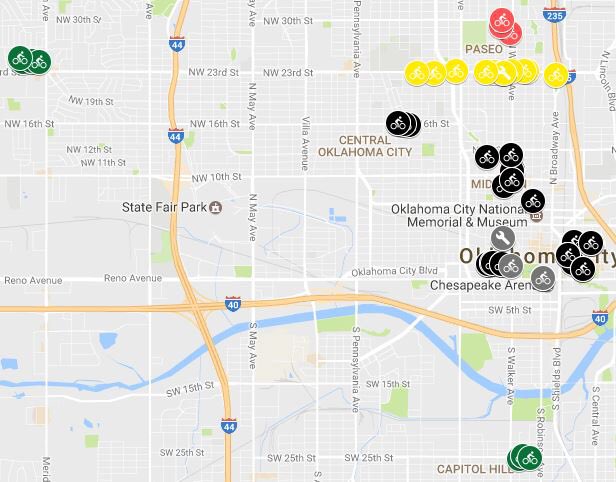 🚲? <a href="/ACOGOK/">ACOG</a> grant funded 67 racks, 4 repair stations and Eugene Field ES &amp; <a href="/ClassenTenPenn/">Classen Ten Penn</a> crosswalks: google.com/maps/d/viewer?… #EarthMonthOKC