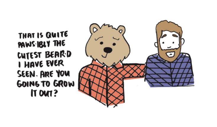 lisahaagen's tweet photo. Keep Portland Bear•d. #puns #doodle #cartoon #illustration #beard #draweveryday https://t.co/CtleZTQ5MR