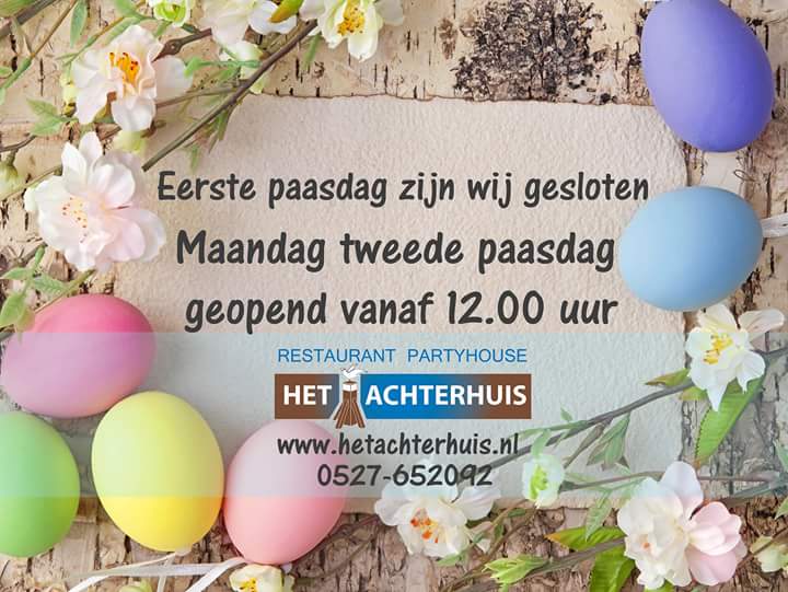 Reserveer via 0527 652092