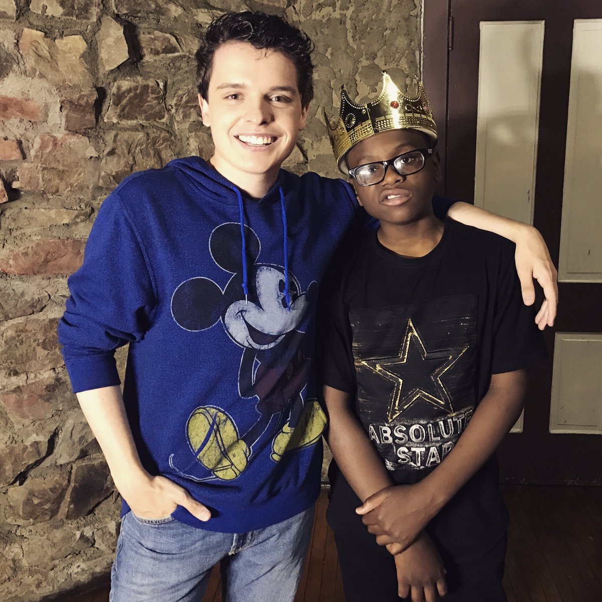 NoahWilsonLive's tweet photo. Such an energetic interview w/ @iamkingroscoe! King Roscoe even teaches me the #SweepChallenge. Airing Tuesday! ππ https://t.co/4mRn0jtCgM