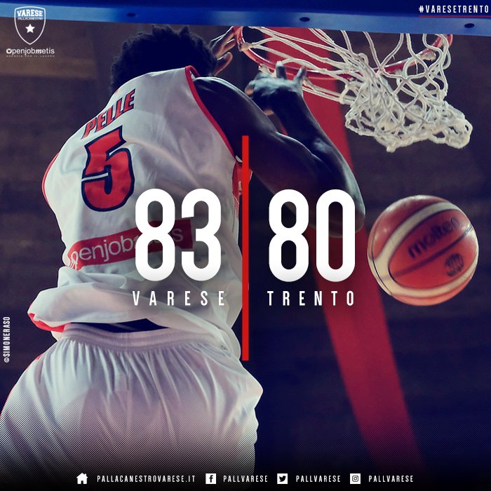 PallVarese's tweet photo. Tutto questo è per voi! CAPOLAVORO di @PallVarese, #VareseTrento si chiude  83-80! ❤️Siete grandi ragazzi! #GOVARESE! 📷@SimoRaso https://t.co/Weh4pSRPJV