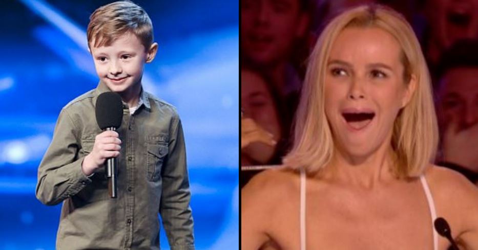 ladbible's tweet photo. Eight-year-old comedian has savage joke for Amanda Holden on Britain's Got Talent. https://t.co/veQZ7mrCyJ https://t.co/Pw119WDrMN