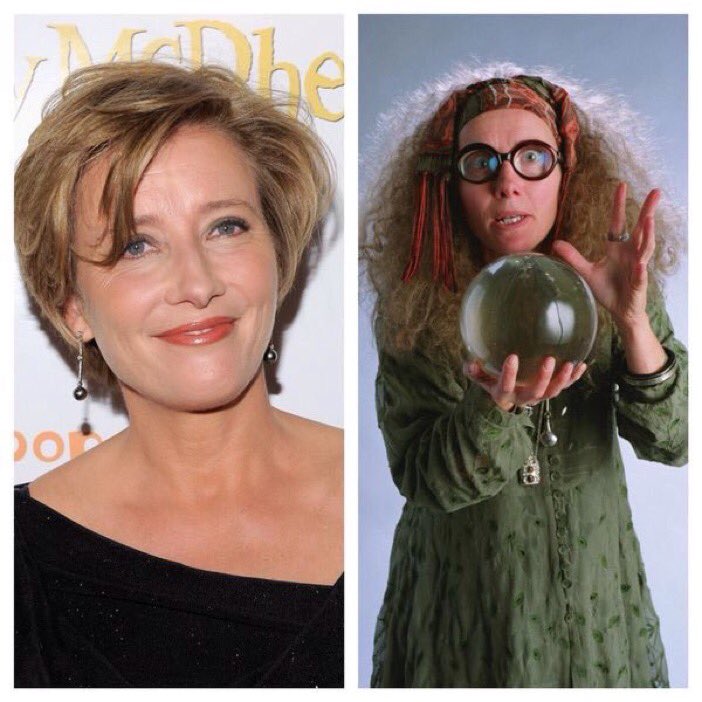 April 15: Happy Birthday, Emma Thompson! She played Sybill Trelawney in the films. 