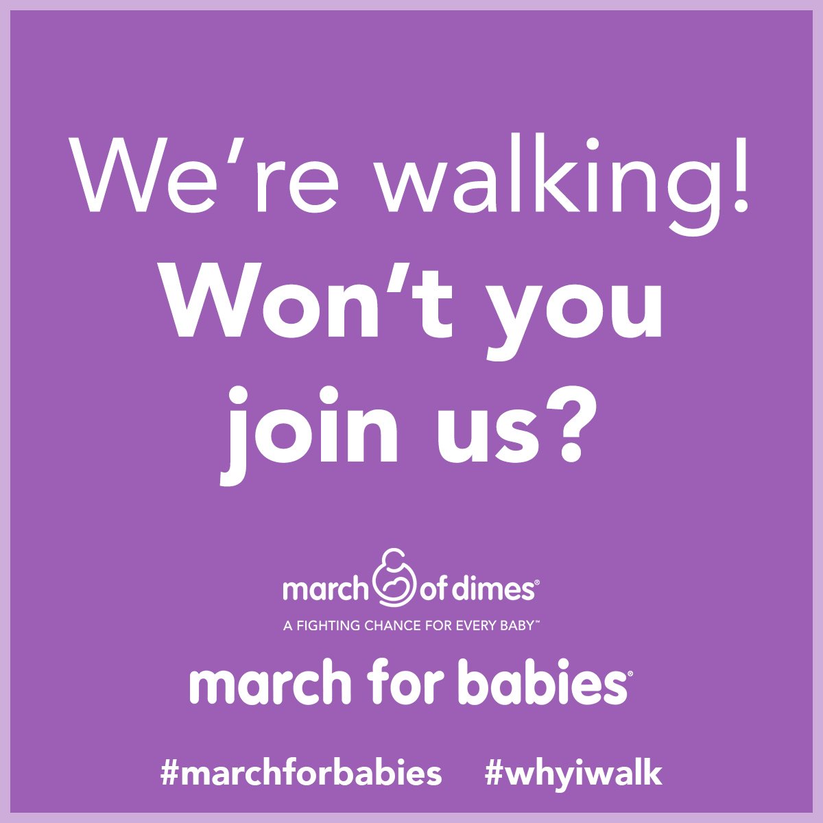 The countdown is on ⏰ for the Dallas #MarchforBabies - won't you join us? hubs.ly/H0721G90