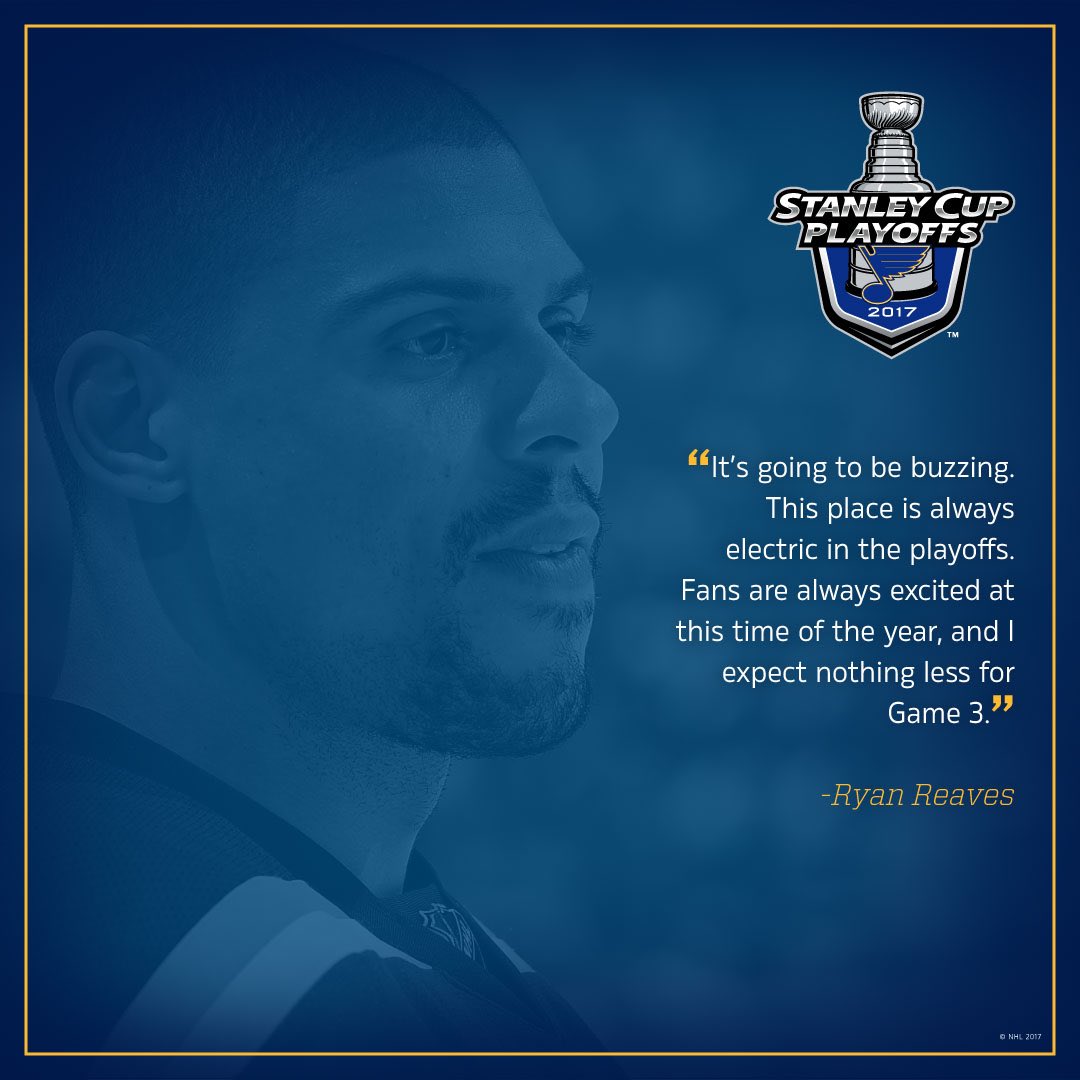 StLouisBlues's tweet photo. RT if you're ready to rock @ScottradeCenter for Game 3. #stlblues #WeAllBleedBlue https://t.co/UF5EcrUM0q