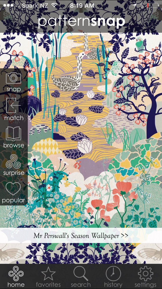 patternsnap's tweet photo. Today's vibrant mural, 'Season' Wallpaper from Swedish brand Mr Perswall. #mural #interiordesign #wallpaper #HappyEaster #patternsnap https://t.co/ebdCMKUHtl