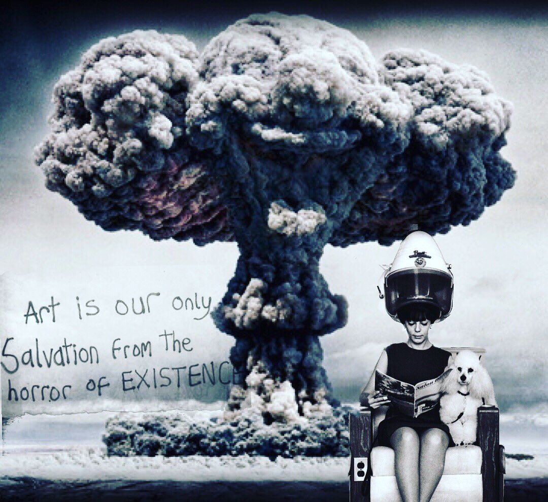amyburvall's tweet photo. Somewhat inspired by @doctorow tweets & the news - my #mushroommoments collage series using @EnlightApp #atomicpacolype #beingblase https://t.co/l3YacIFT05