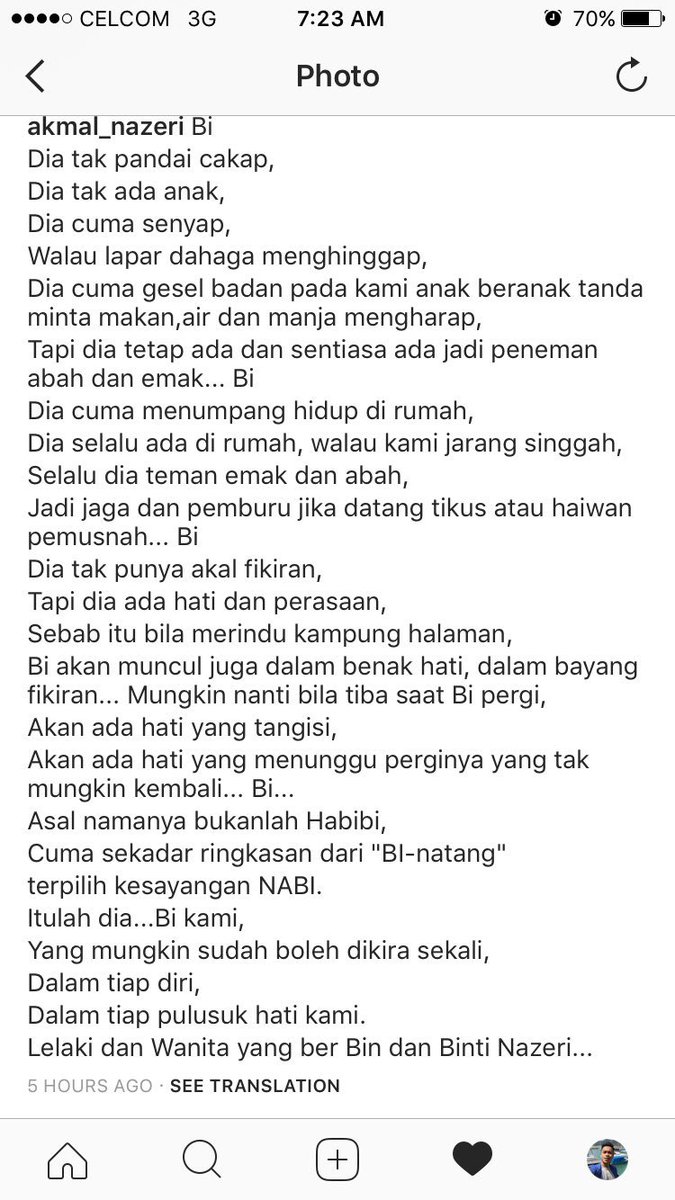 ThisIsLuthffi's tweet photo. Real betul rasa terhutang budi kat binatang ni. Bertakung jugak la dalam mata😔

#bulubulukehidupan https://t.co/p6sshAM1Jt