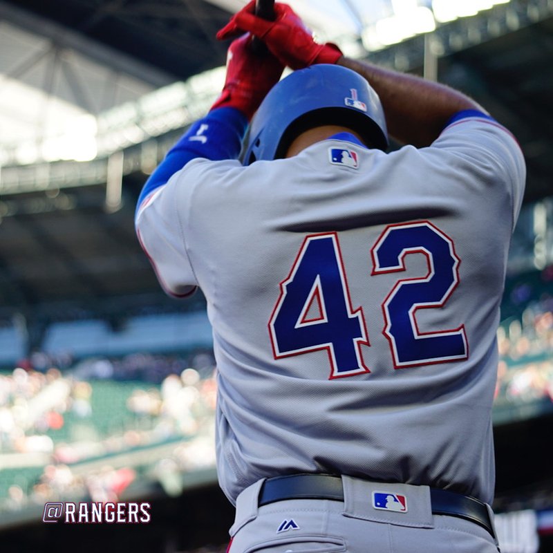 texas rangers 42 jersey