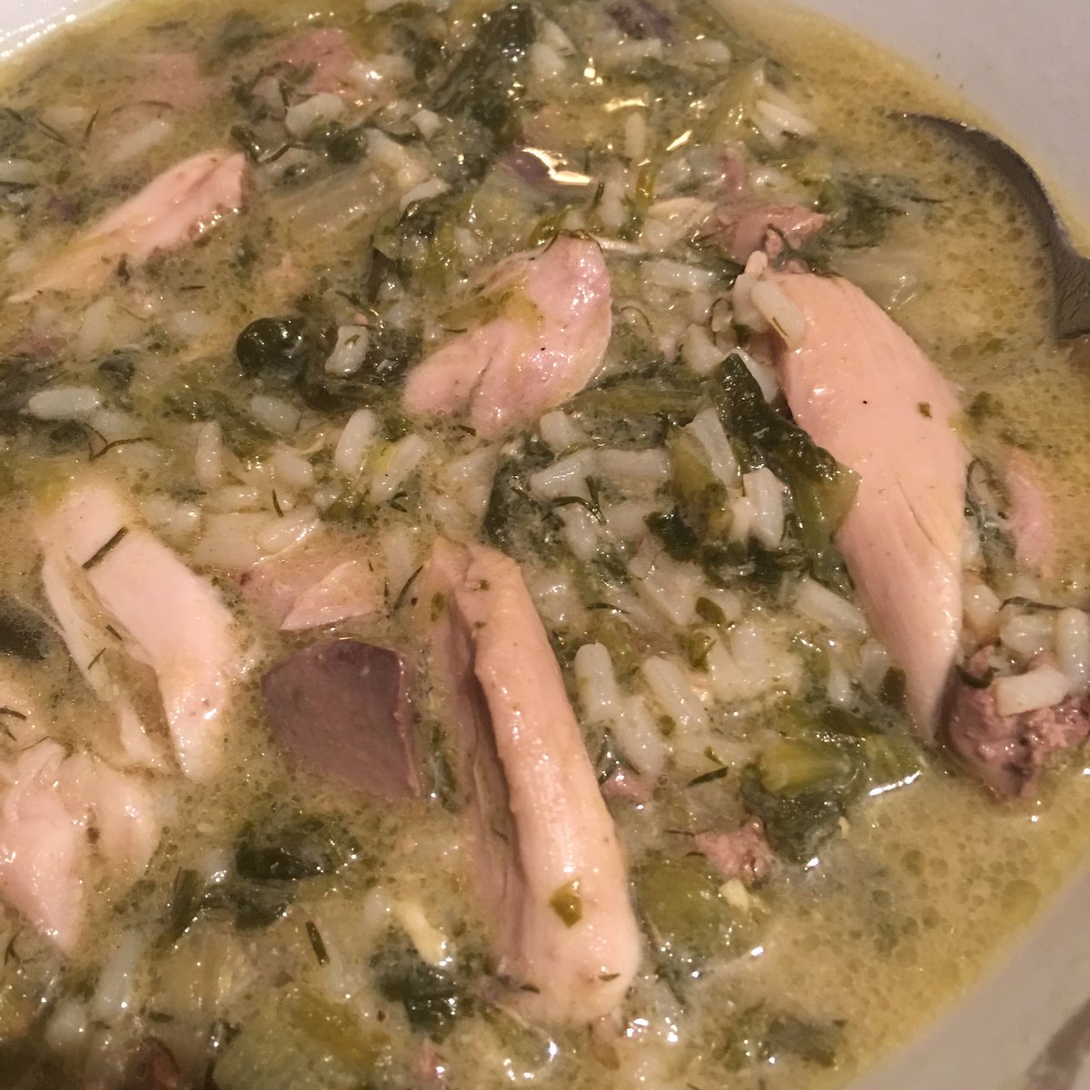 vivaellada's tweet photo. Greek Easter soup #margiritsa #magiritsa #greekeaster #eastersoup #greekfood #avgolemono #egglemon #chickensoup https://t.co/LY9A9LlAfW