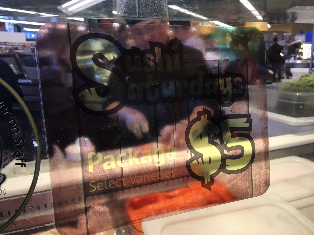 It's #sushisaturday at <a href="/FreshMadison/">Fresh Madison Market</a>! AFC sushi rolls are only $5. #eatwithredcard #savewithredcard