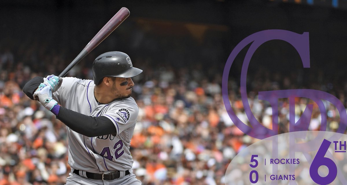 Rockies's tweet photo. Rox stay strong through 6 innings. Let's GOOOOO! 

#Jackie42 https://t.co/ddTej9uzbI