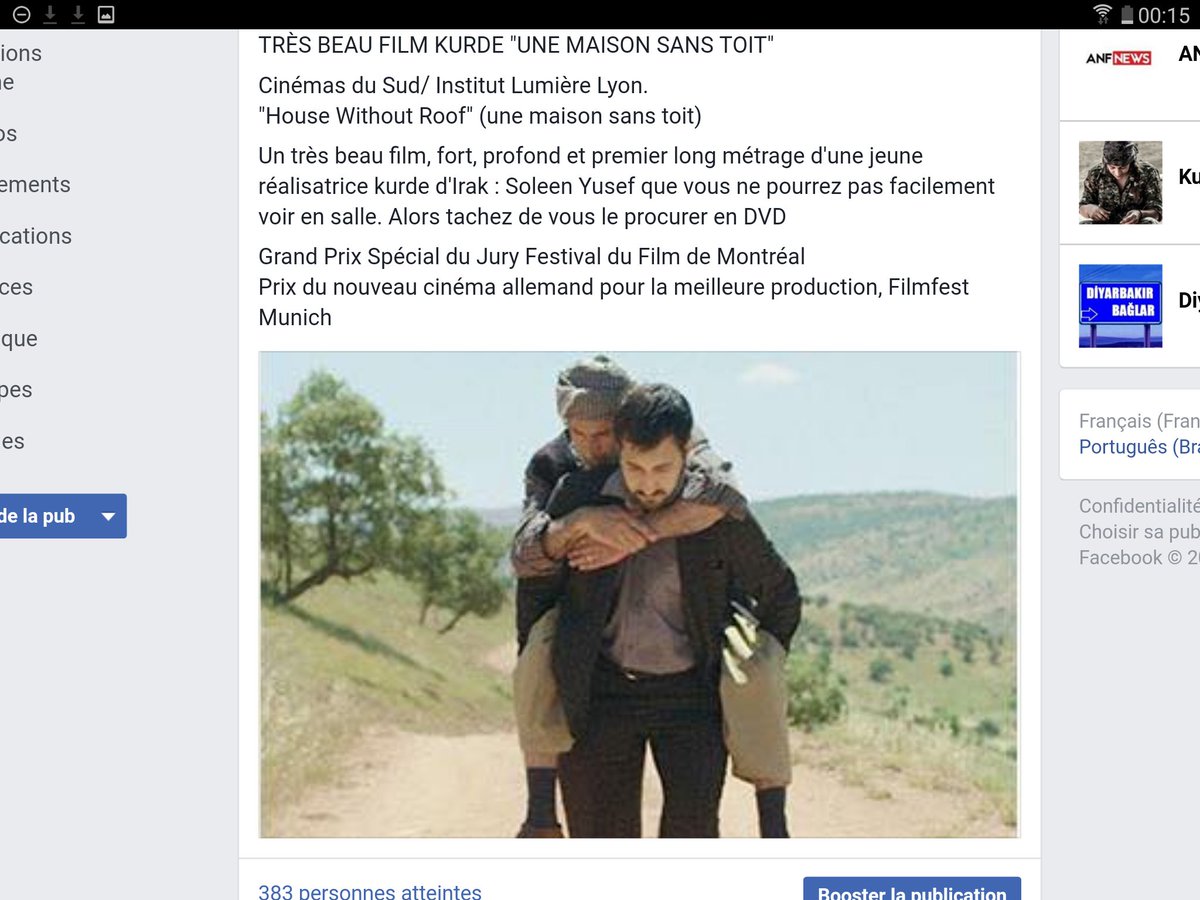 KurdistanAu's tweet photo. TRÈS BEAU FILM KURDE "UNE MAISON SANS TOIT"
Cinémas du Sud/ Institut Lumière Lyon.
#HouseWithoutRoof https://t.co/mXzyHjOT5X