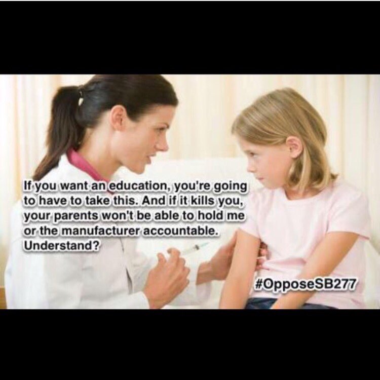2ndfor1st's tweet photo. #DemandLiability #Pharma #Pediatrician #Tweetiatrician #SB277 https://t.co/v2cKR99psH