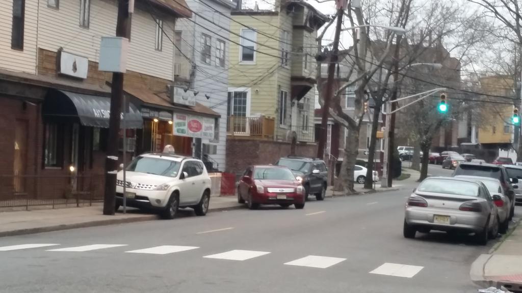 JerseyCityDoT's tweet photo. At Marco's in @JC_Gov Heights, you COULD park across the street, but @JCPoliceDept & @StevenFulop know walking is hard. #drivethere #vroom https://t.co/39iDCHsZQN