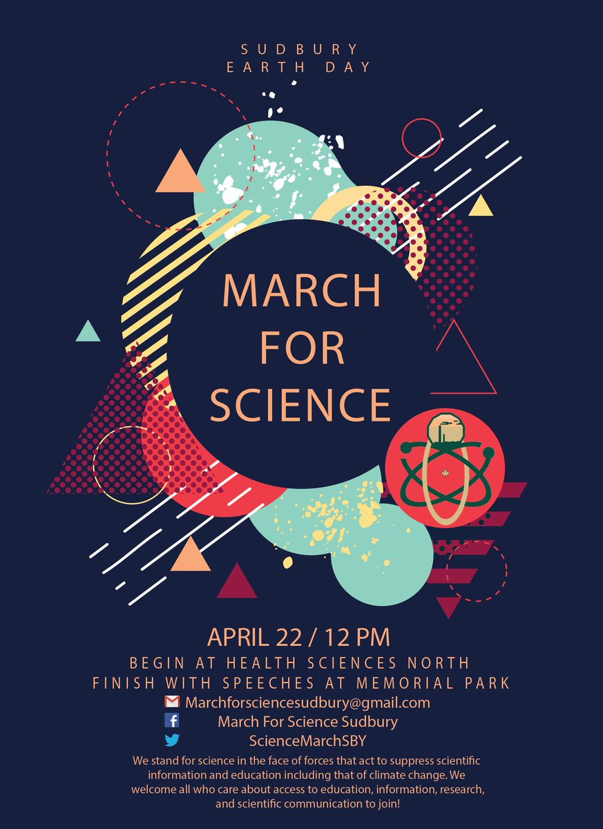 ScienceMarchSby's tweet image. Check us out!! #MarchforScience @GreaterSudbury