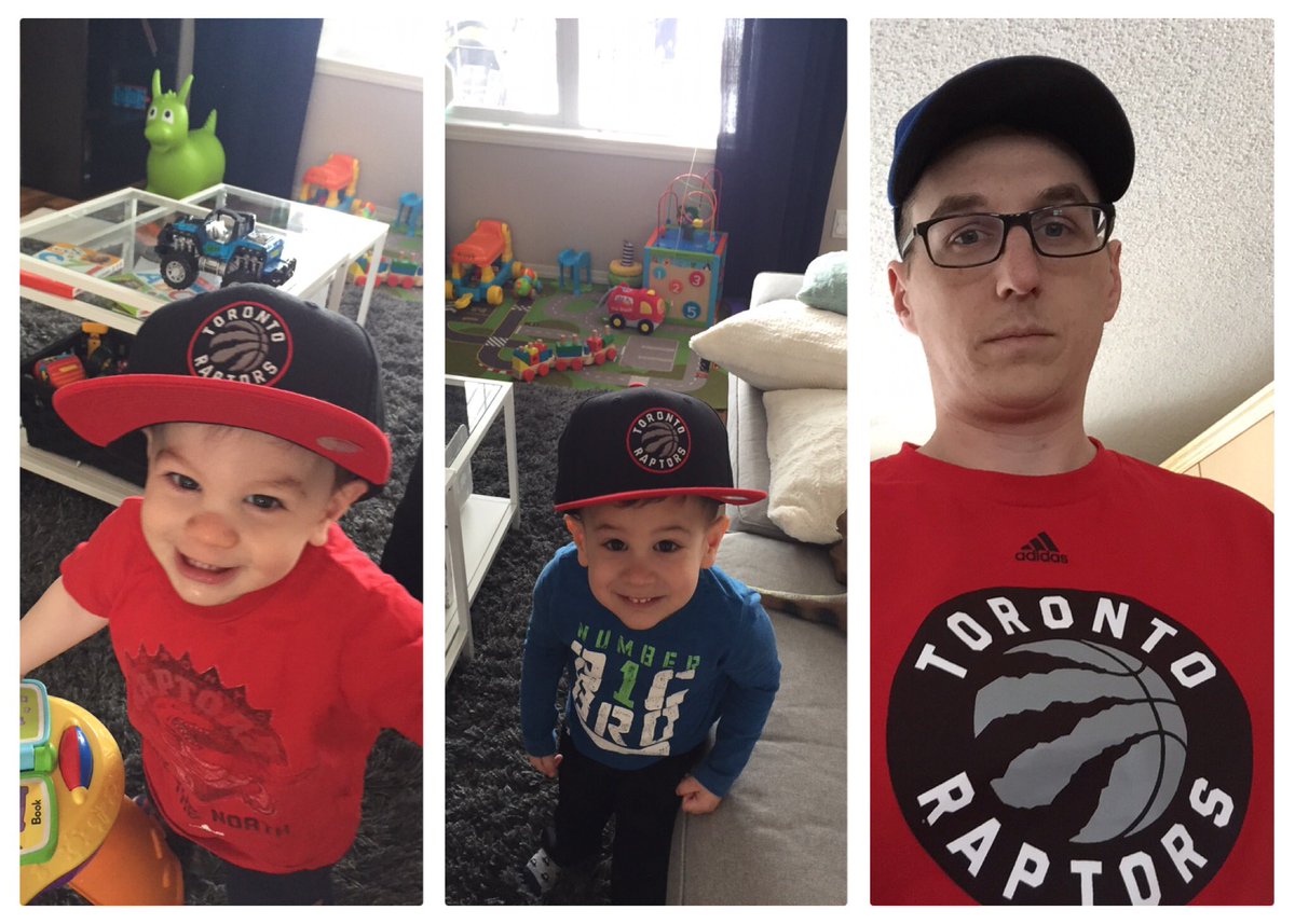 Ryan_VanPoppel's tweet photo. Cheering on the @Raptors from #yeg. Family that watch Bball together...well enjoys Bball. #WeTheNorth #RTZ #NBAPlayoffs2017 https://t.co/3jhLdSLeYy