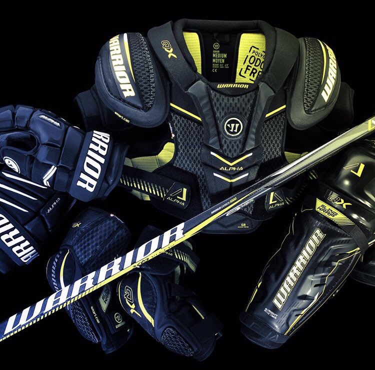 ArnottSport's tweet photo. @WarriorHockey AlphaQX equipment is now available. Get yours today! #WarriorHockey #QuickStrike https://t.co/VZJz6wXtvo