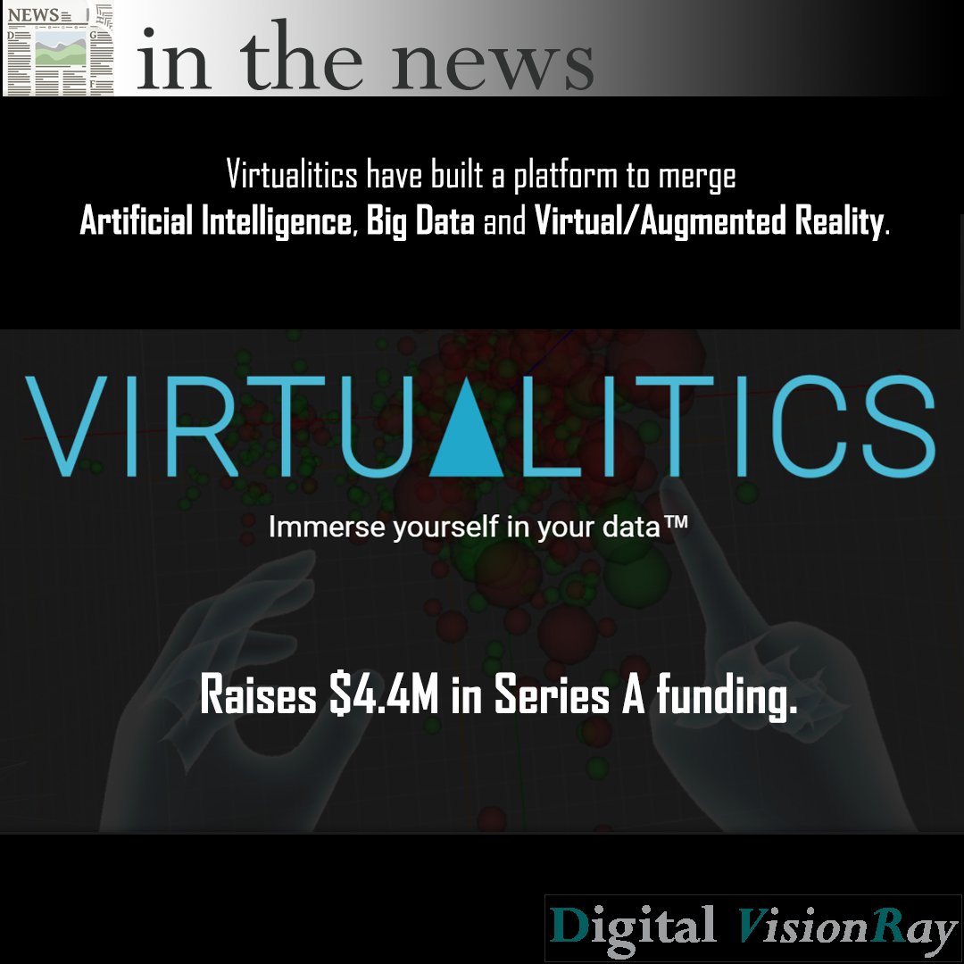 dgitalvisionray's tweet photo. Nice @virtualiticsVR. I believe the concept of merging #data vis into #ar and #vr will expand greatly over the next 5yrs #bigdata #analytics https://t.co/hshcEOmN7Z