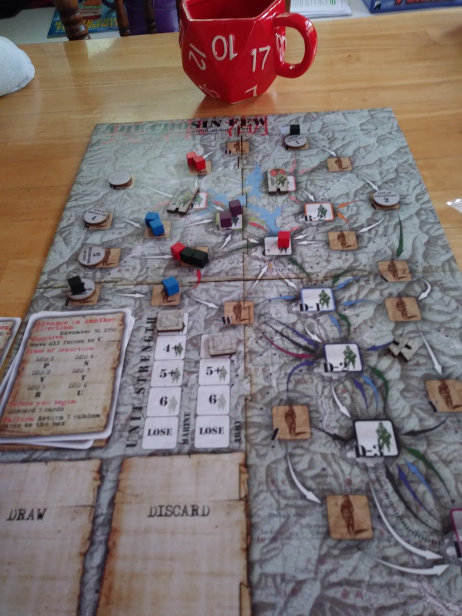 AndrewBucholtz's tweet photo. Solid afternoon of gaming: Unfair, Time Management and The Chosin Few. https://t.co/1ewoQxKKue