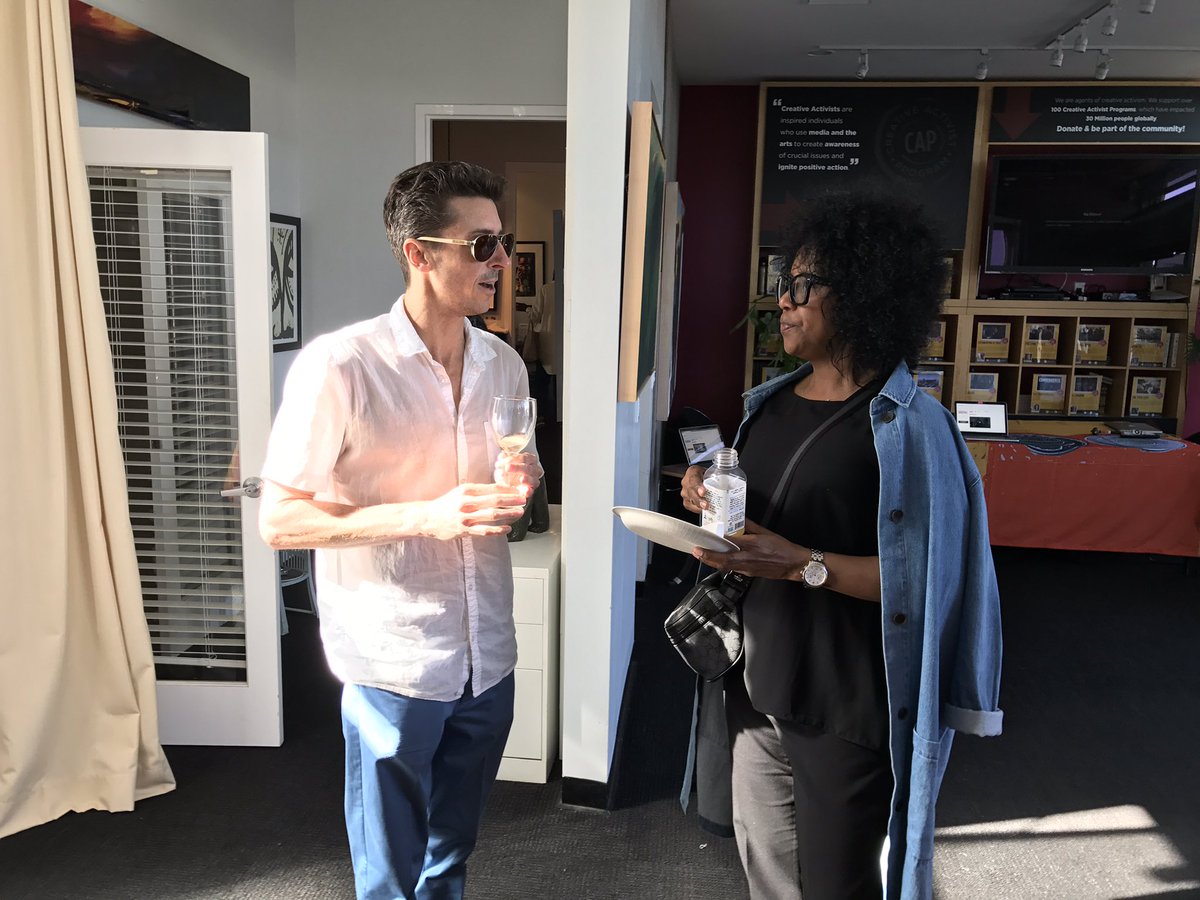 solacefilm's tweet image. Guests enjoying @craveyon &amp;amp; @invousa. Thank you for supporting @solacefilm!