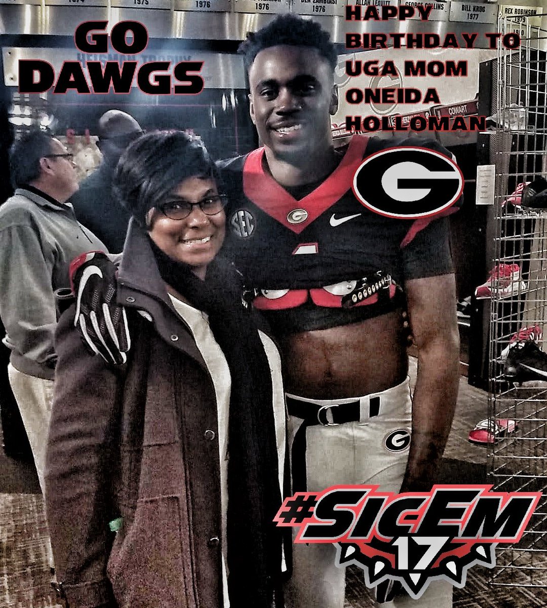 ugafbnews's tweet photo. Happy Birthday To @FootballUGA Mom @CreativeMynz Of 🔴⚫ WR @Obey_Classics 🔴⚫ 🐾🐾🐾 🏈🏈🏈
#HappyBirthday
#UGAMom
#OneidaHolloman

Edit: @ugafbnews https://t.co/PWGKCDifzh