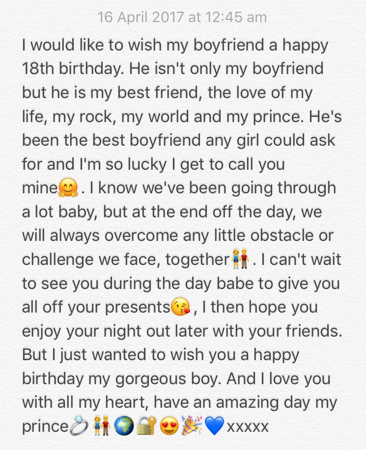 fayeegx's tweet photo. Happy 18th birthday baby🎉💍👫🔐🌍💙x @Joey_Bolster2 https://t.co/IbebeKhMdA