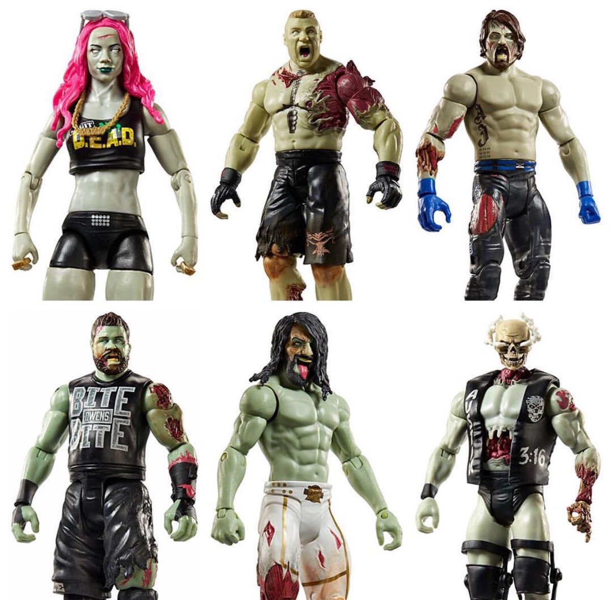 zombie wrestling figures